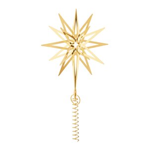 Georg Jensen Jul 2025 Lyra toppstjerne stor 28,9 cm gull