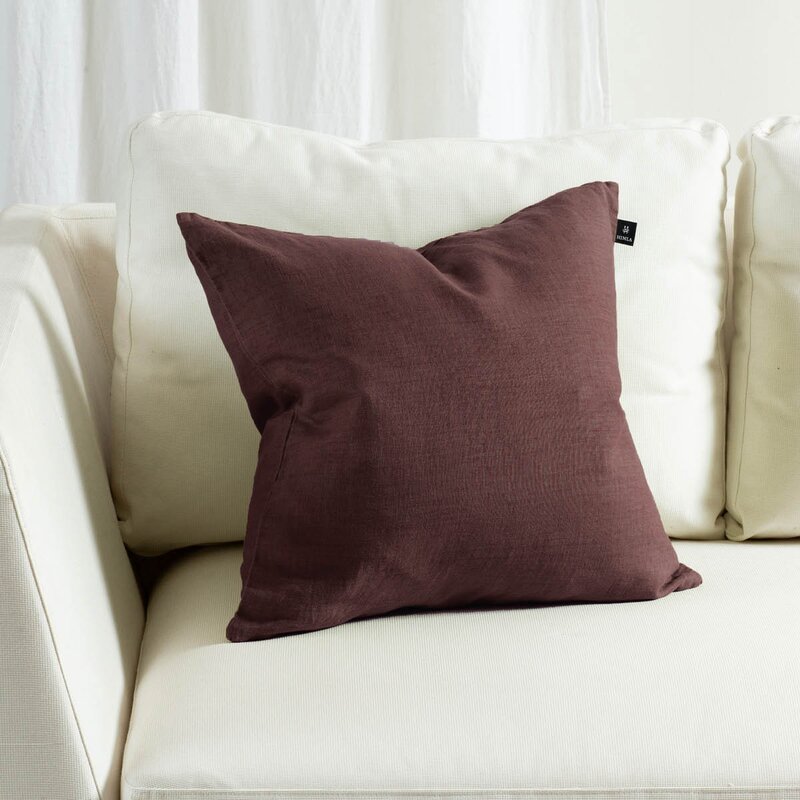 Himla Sunshine putetrekk lin 50x50 cm burgundy