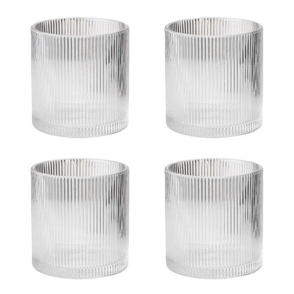 Stelton Pilastro lowballglass 35 cl 4 stk klar