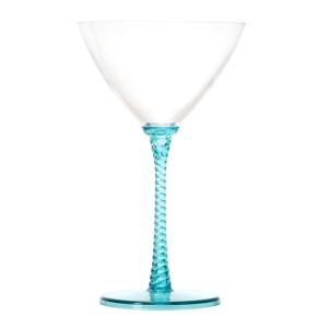 Stiernholm Eden martiniglass 29 cl blå spiral/turkis