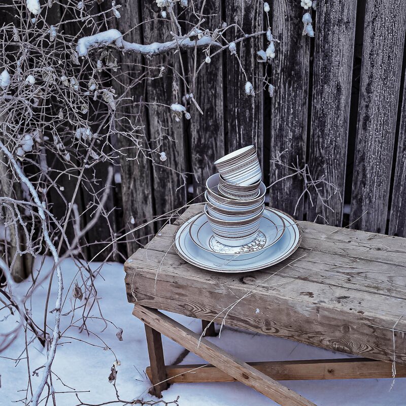 Wik & Walsøe Woodstokk serveringsbolle 17 cm