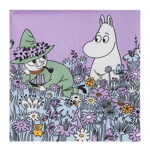 MoominArabia Mummi serviett 33x33 cm 20 stk Venner for alltid