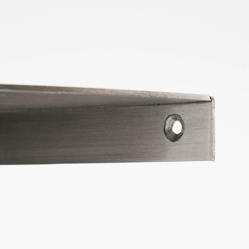 House Doctor Vegghylle Mega i jern 18x36,5x18 cm børstet sølvfinish