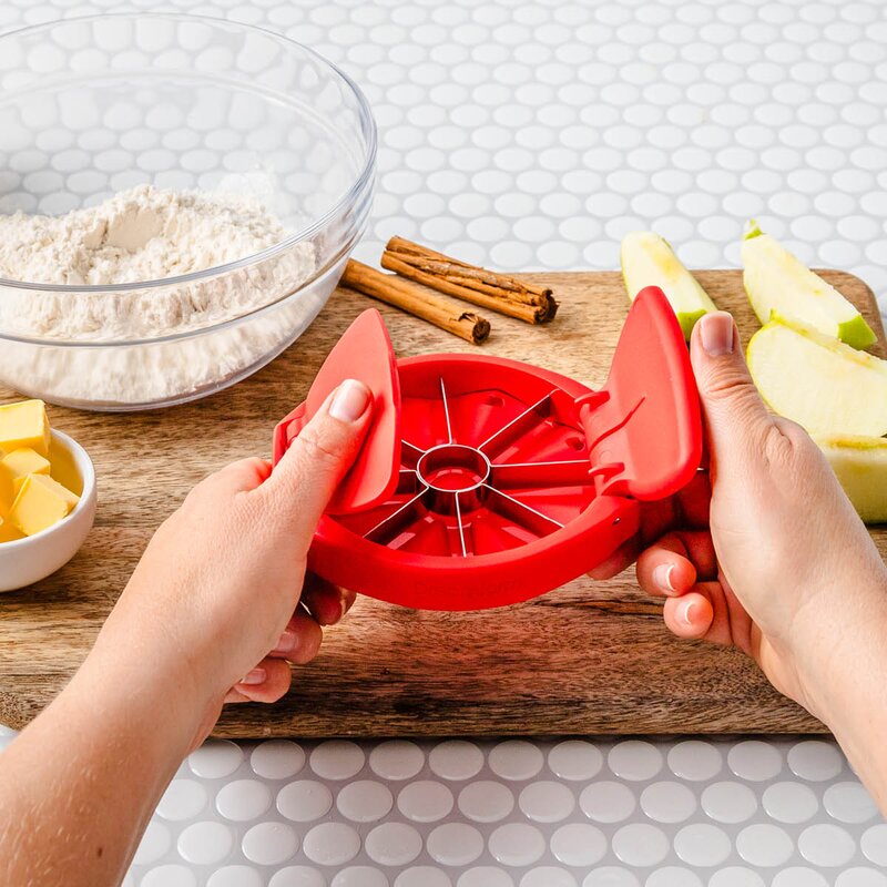 Dreamfarm Epledeler sammenleggbar 22,7x12,5 cm rød