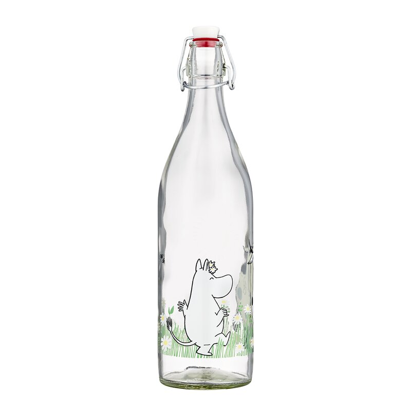 Muurla Mummi glassflaske med patentkork 1L eng