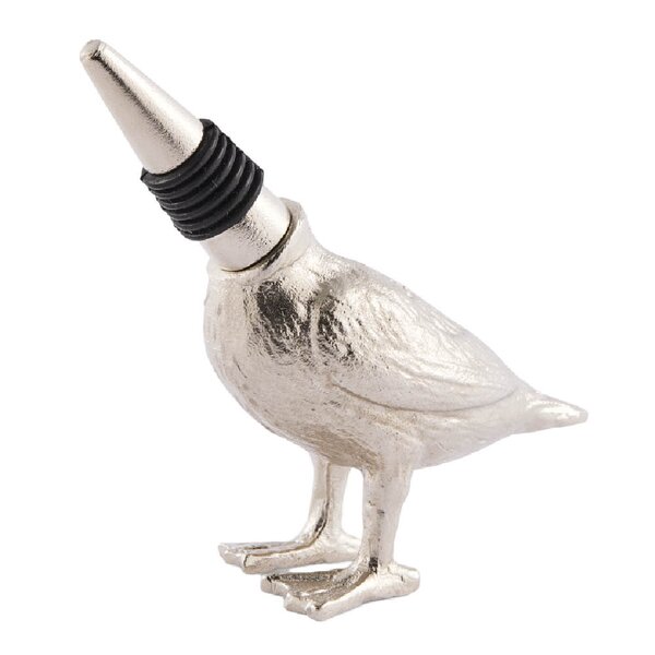 Pols Potten Diving Duck vinstopper sølv