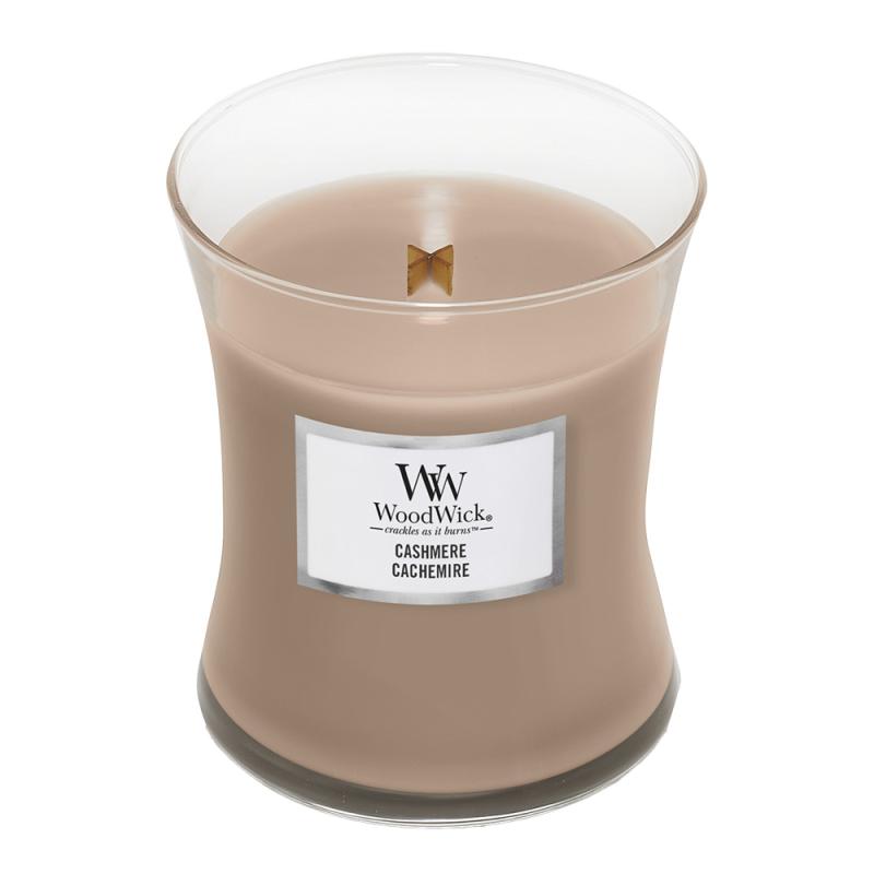 WoodWick Hourglass duftlys medium cashmere