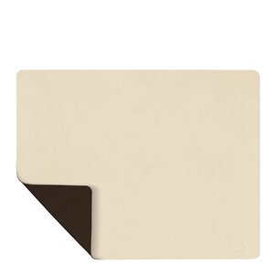 LIND DNA Square Nupo spisebrikke tosidig 35x45 cm vanilla/hazel