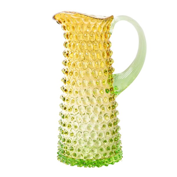Klimchi Hobnail karaffel 1L Meadow Amber/lysegrønn