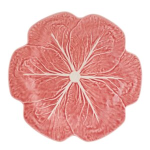 Bordallo Pinheiro Cabbage tallerken 26,5 cm rosa