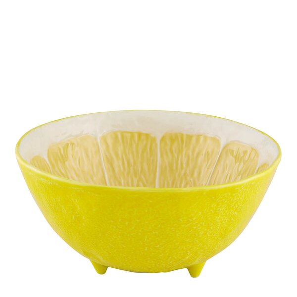 Bordallo Pinheiro Citron serveringsskål 25 cm sitron gul