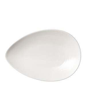 Rörstrand Blå Eld serveringsfat 20x29 cm hvit