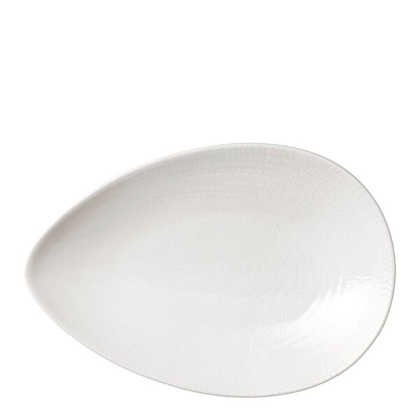 Rörstrand Blå Eld serveringsfat 20x29 cm hvit