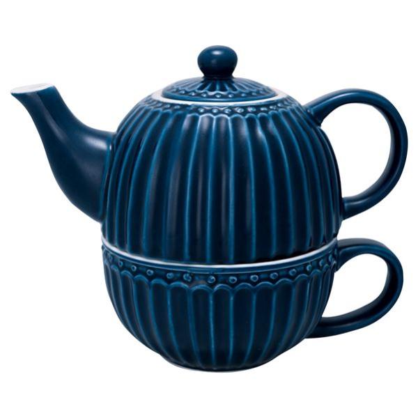 GreenGate Alice tea for one 48 cl dark blue
