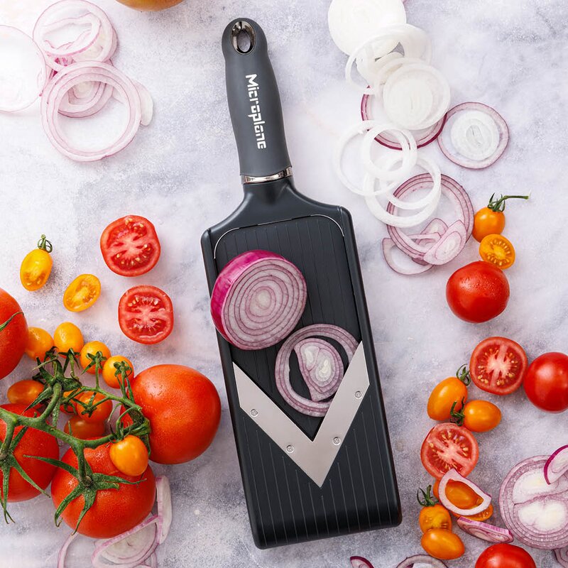 Microplane V-blade mandolin PureCut justerbar after dark grey