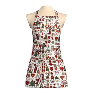 Arvidssons Textil Julstök forkle rød