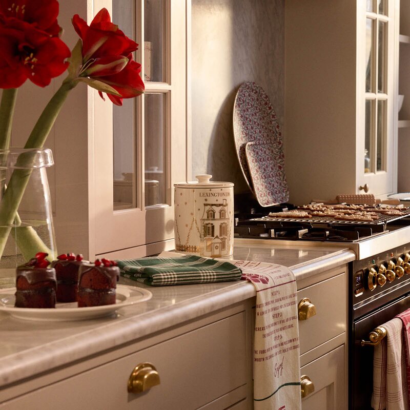 Lexington Original kjøkkenhåndkle bomullsfrotté 50x70 cm grønn/hvit