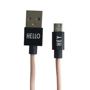 Design Letters Tech kabel micro USBC 1m nude