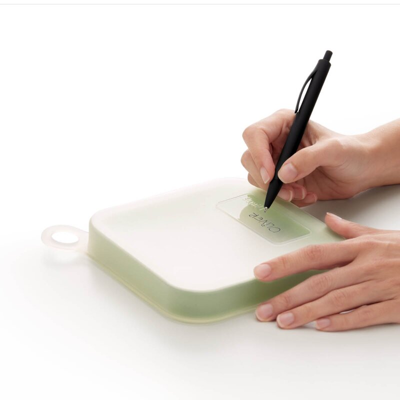 Lékué Gjenbrukbart sandwichetui 18 cm grønn/klar