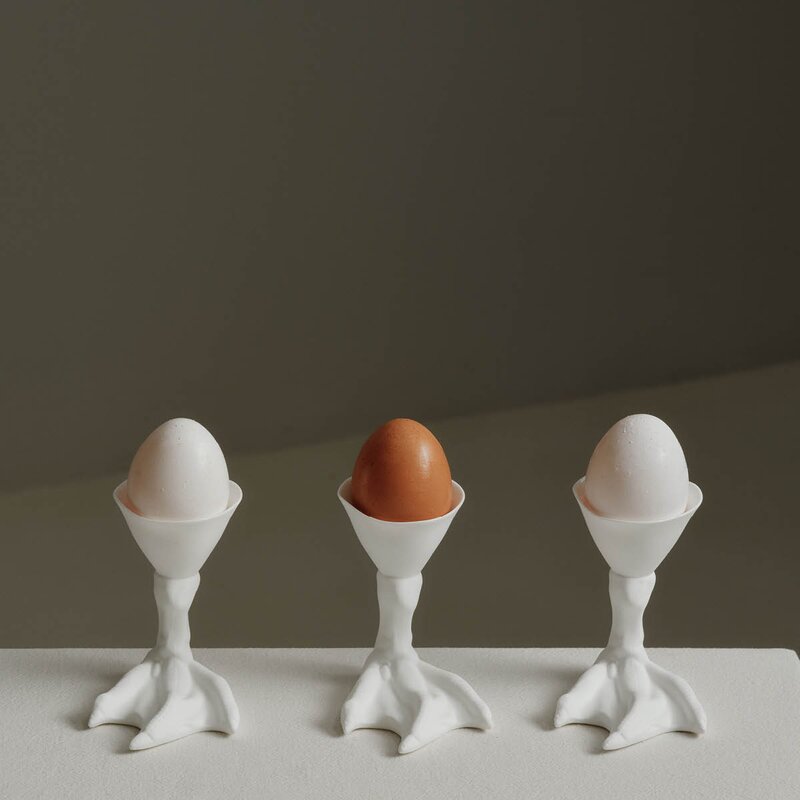 Serax Perfect Imperfection eggekopp 9x5,5x8,5 cm hvit pekingandfot