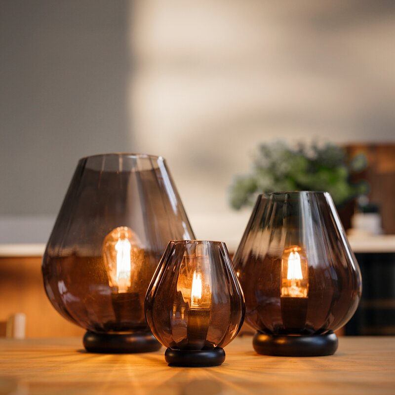 Magnor Rocks XO bordlampe 20,4 cm koksgrå