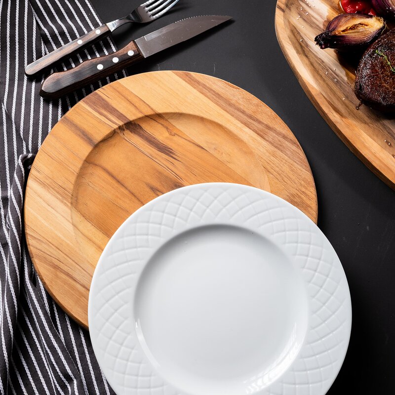 Tramontina Wooden board tallerken 33 cm teak