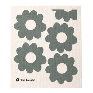 Rotor Design Flora by Rotor oppvaskklut 17x20 cm naturgrønn