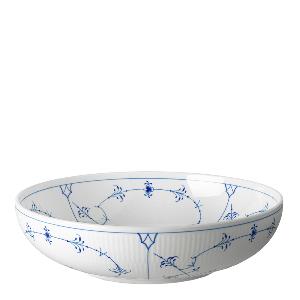 Royal Copenhagen Musselmalt riflet bolle 24 cm