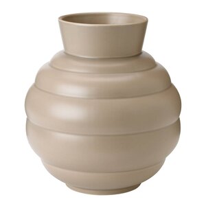 Knabstrup Keramik Tortus Archie vase No3 26,5 cm dark sand
