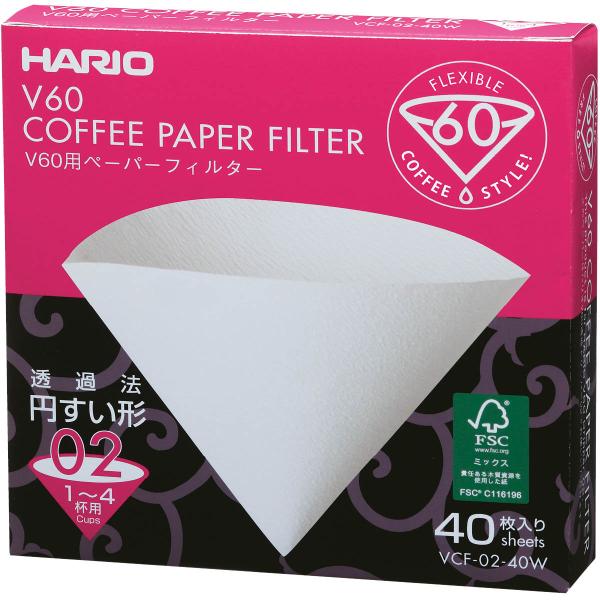 Hario V60 filter str.02 40 stk