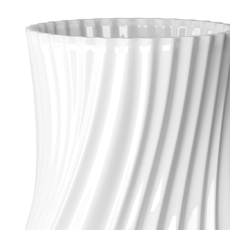 Lyngby Porcelæn Twist vase 31 cm hvit