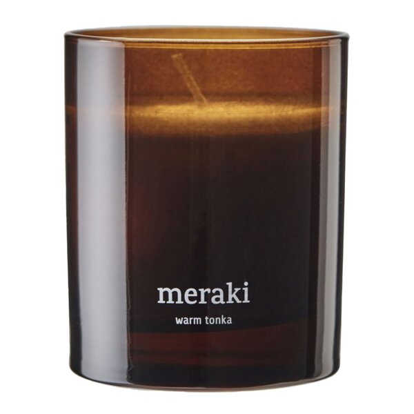 Meraki Duftlys warm tonka 9,5x8 cm brun