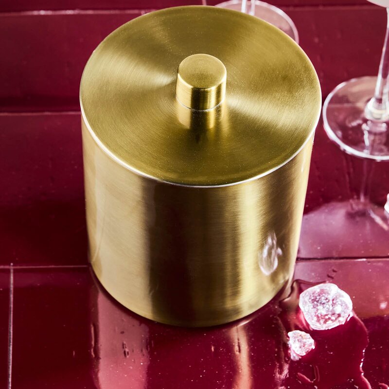 House Doctor Kett isbøtte 2L 16x15,5 cm antikk messing