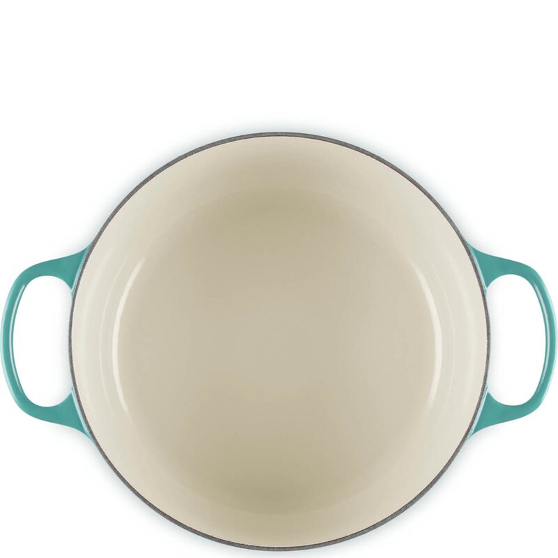 Le Creuset Signature støpejernsgryte rund 26 cm 5,3L Bleu Riviera