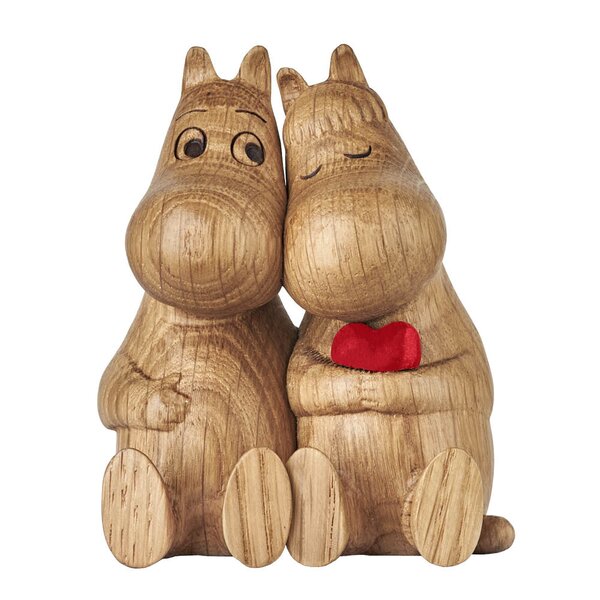 Moomin Mummi trefigur 10 cm Klem eik