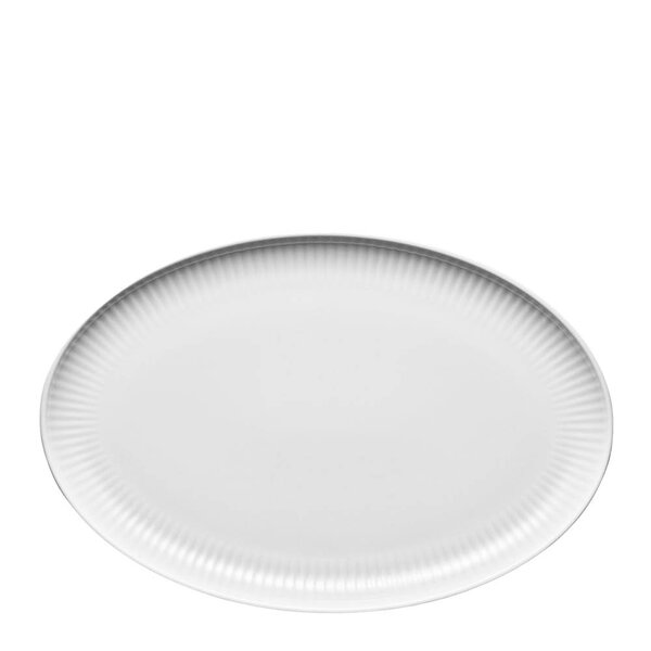 Eva Trio Legio Nova oval coupe serveringsfat 32x21 cm hvit