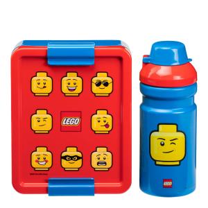 Lego Lunsjsett ikonisk blå/rød