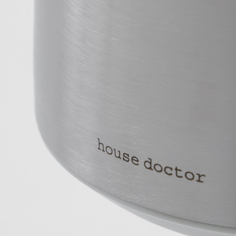 House Doctor Cole termokanne 1L sølvfinish/offwhite