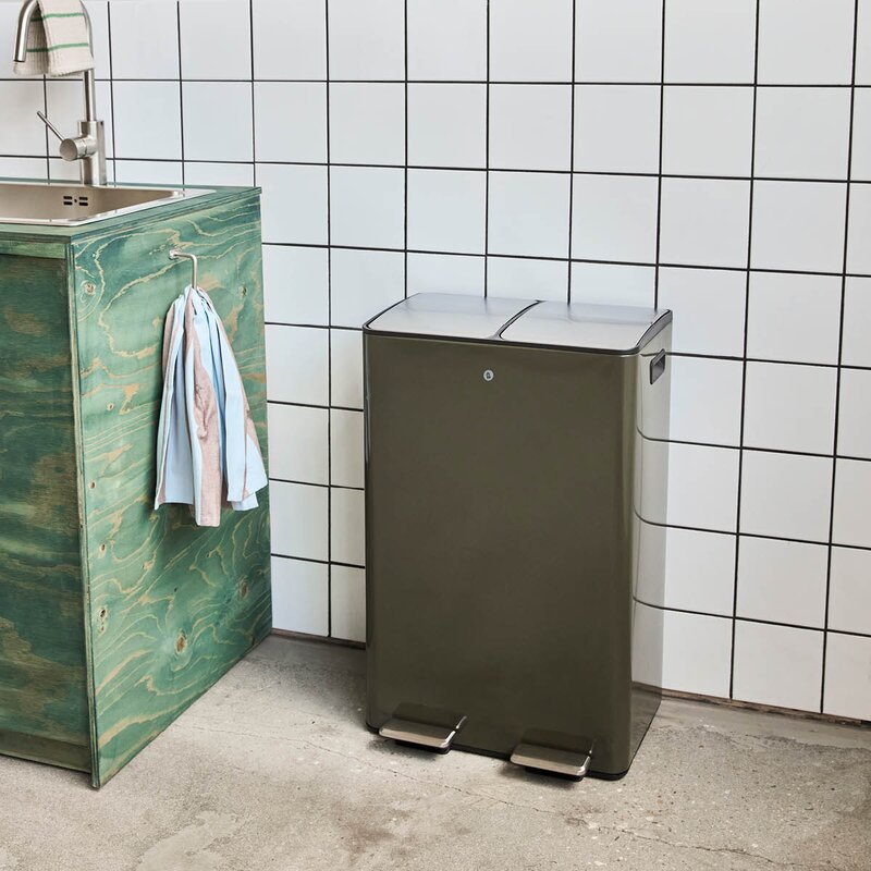 House Doctor Sort papirkurv 46x71 cm grønn