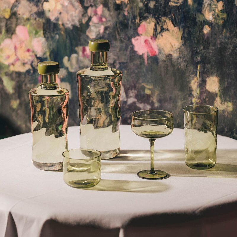 Paveau Swirl longdrink glass 48 cl 2 stk Moss