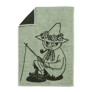 MoominArabia Mummi håndkle 50x70 cm Snusmumrikken grønn