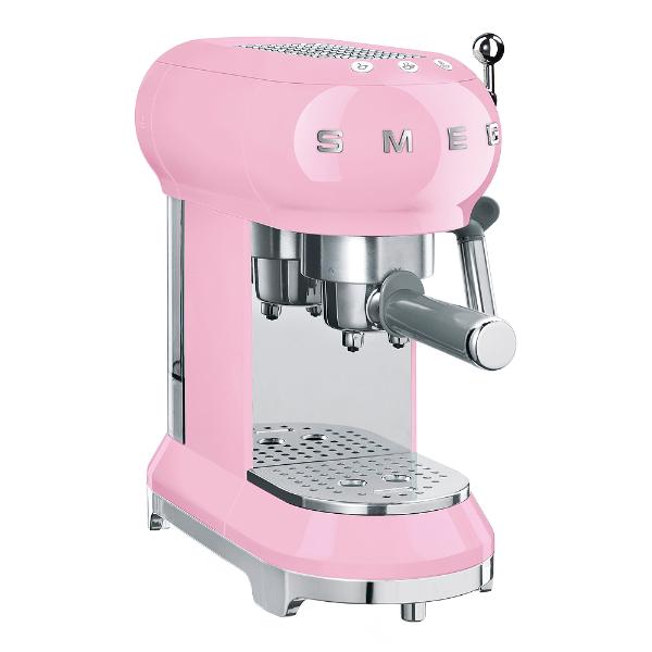 SMEG Espressomaskin ECF01 15 bar pastellrosa