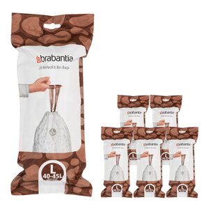 Brabantia PerfectFit avfallsposer 40–45L 120-pack kode L hvit