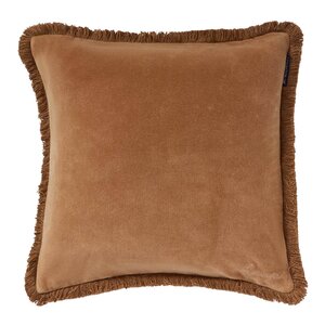 Lexington Fringe putetrekk fløyel 50x50 cm fudge