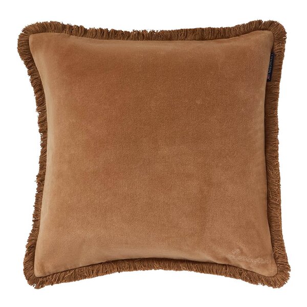 Lexington Fringe putetrekk fløyel 50x50 cm fudge