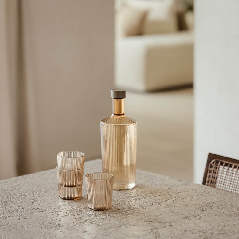 Paveau Ribbed Elegance gaveeske Bells 3 deler beige