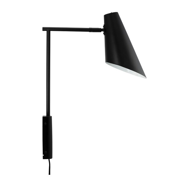 Dyberg Larsen Cale vegglampe med vinkel 46 cm svart