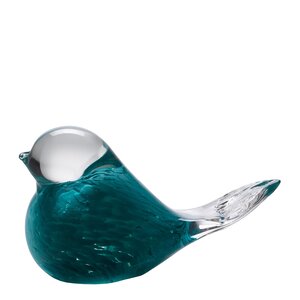 Magnor Lucky Bird glassfugl 10 cm turkis