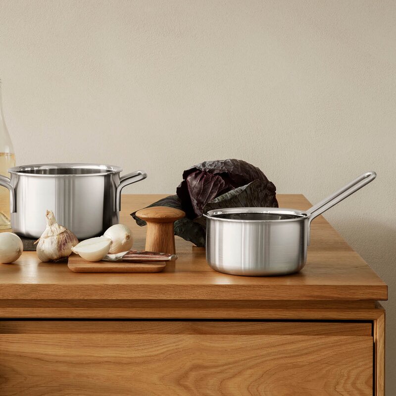 Eva Trio Multi grytesett 3 deler stål