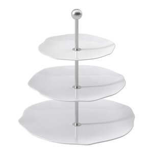 Villeroy & Boch Pura kakefat med 3-etasjer 27 cm hvit